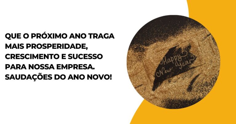 Mensagem De Feliz Ano Novo De Empresa